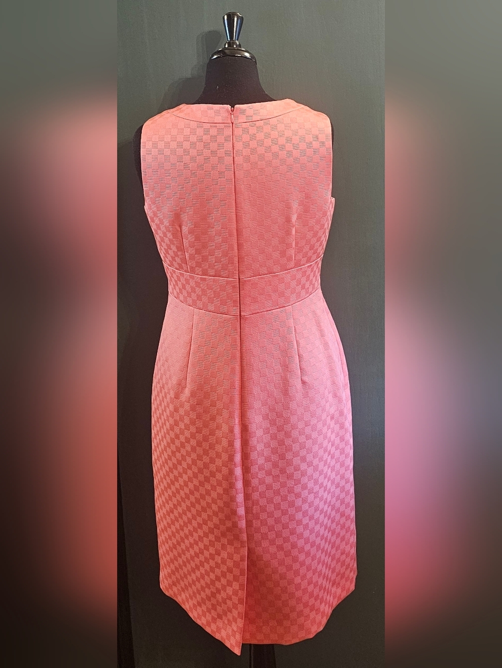 Tahari Coral Pink Dress - Picture 6 of 9